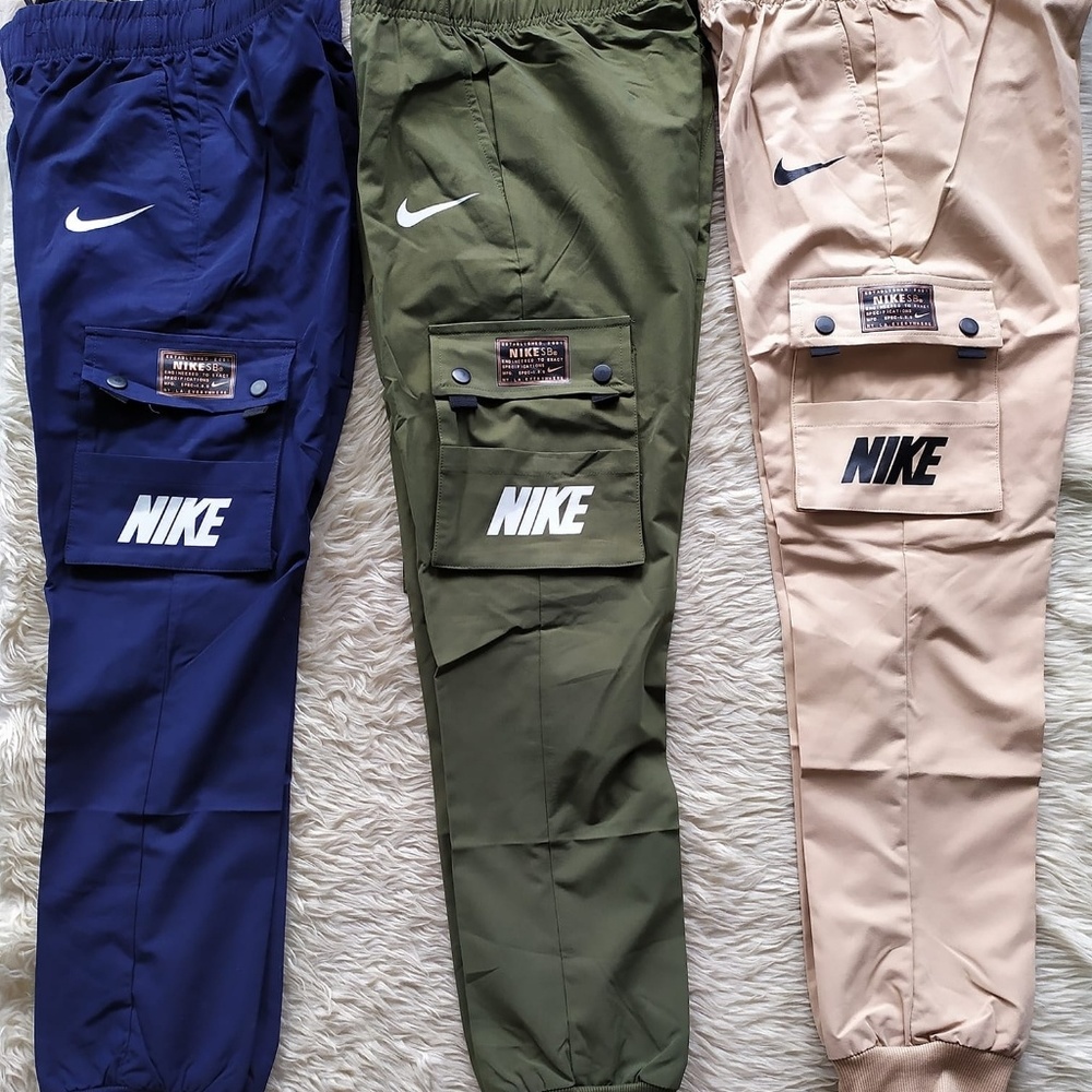 Olive green nike joggers